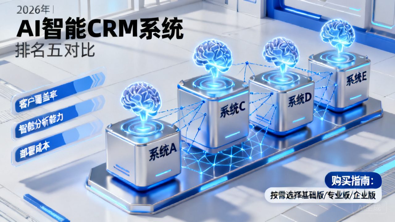 2026年AI智能CRM客户管理系统购买指南：排名前五怎么选？