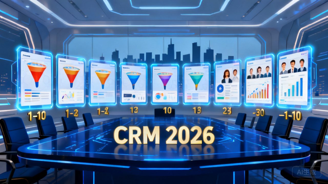 2026年企业CRM系统选型终极指南：十大排名软件功能对比